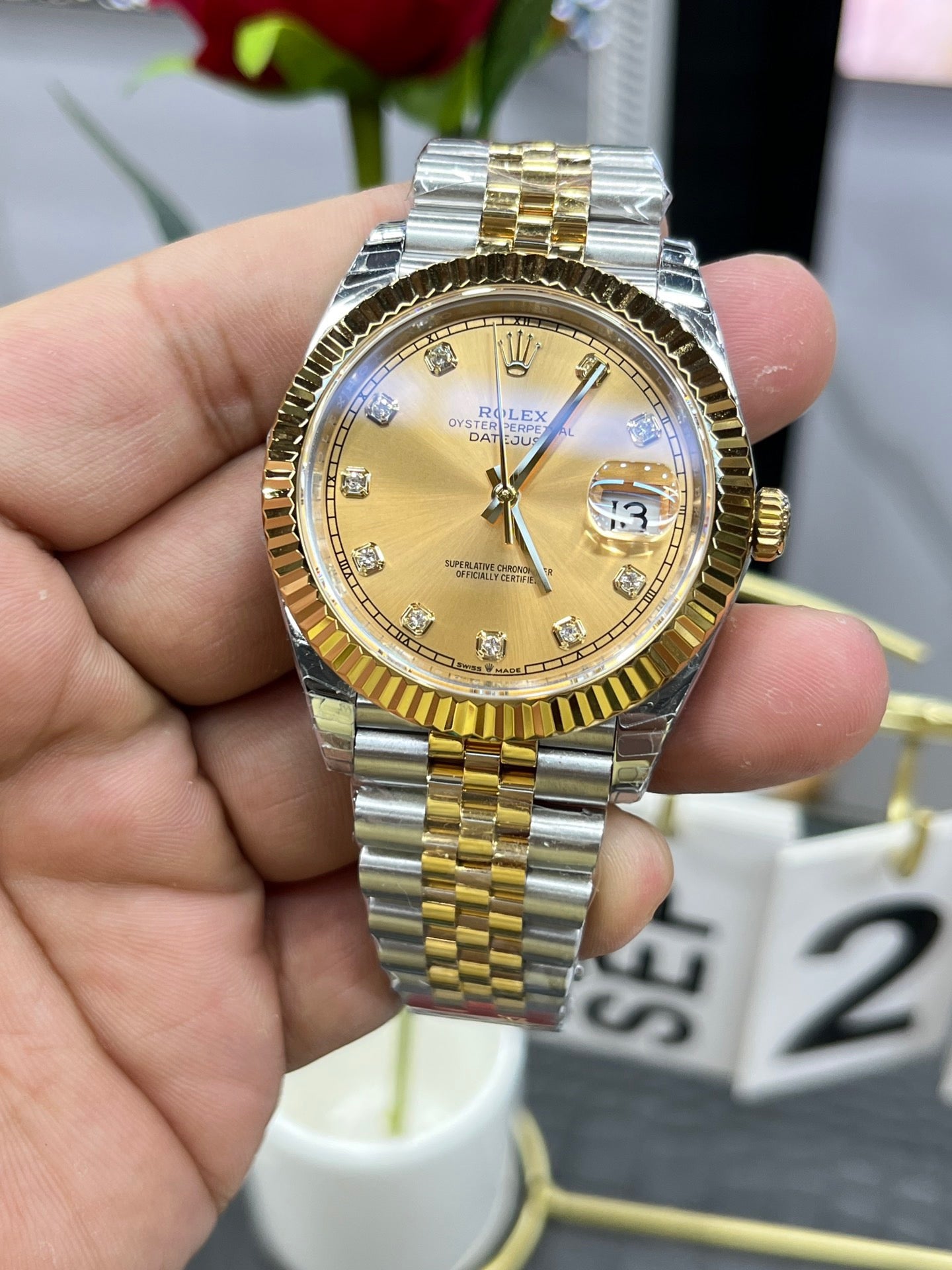 White gold Watch