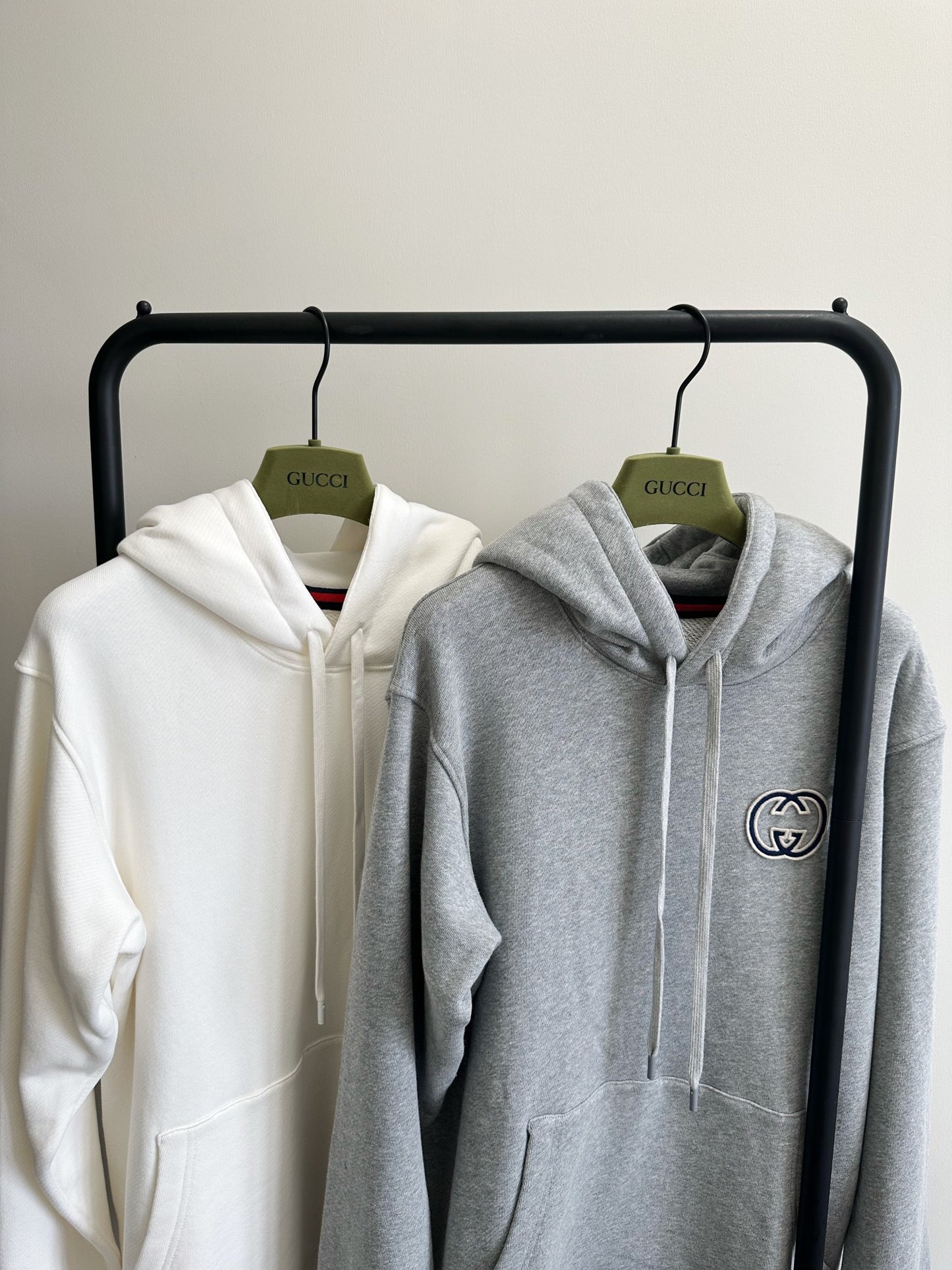 Grey and White Hoodie