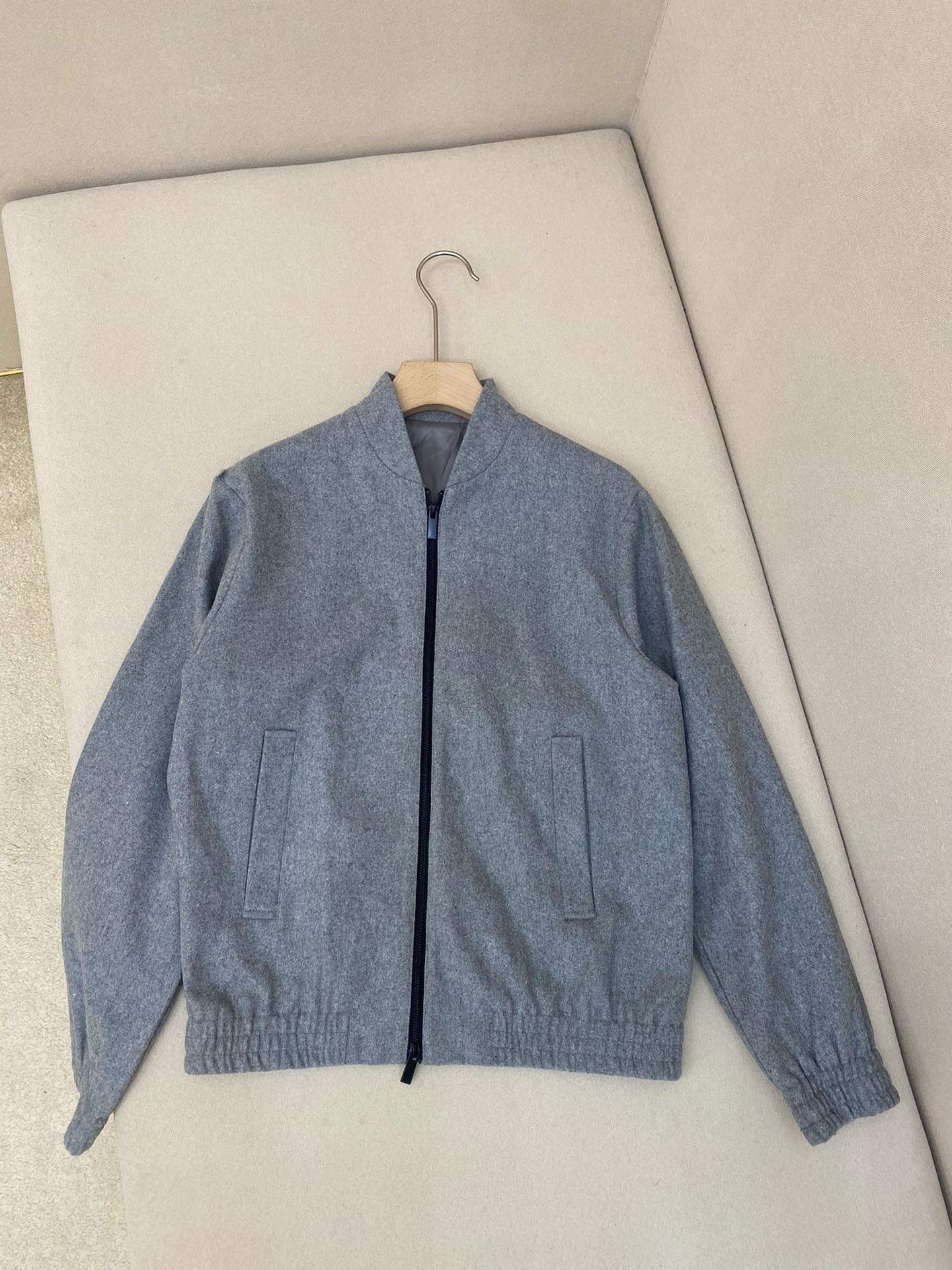 Nave and Light Gray Jacket