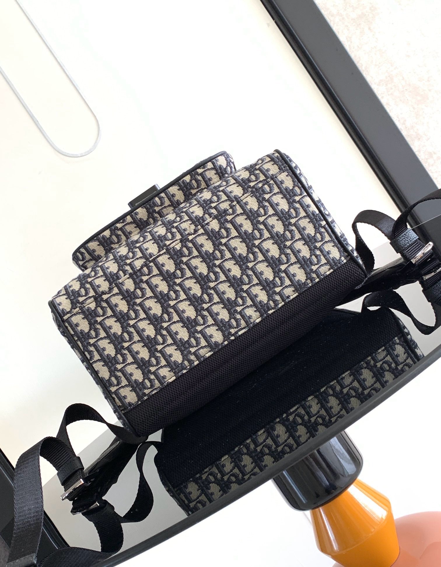 Apricot and Black Bag