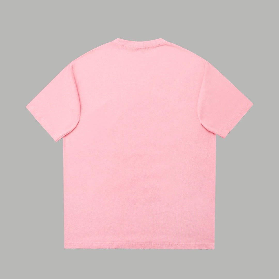 Blue,Pink and White T-shirt