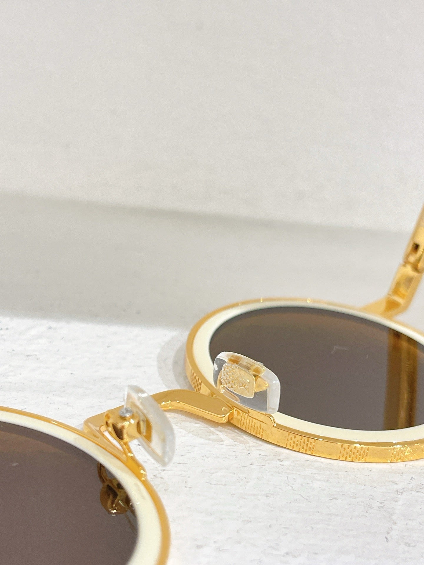 Gold,Brown and Black Sunglass