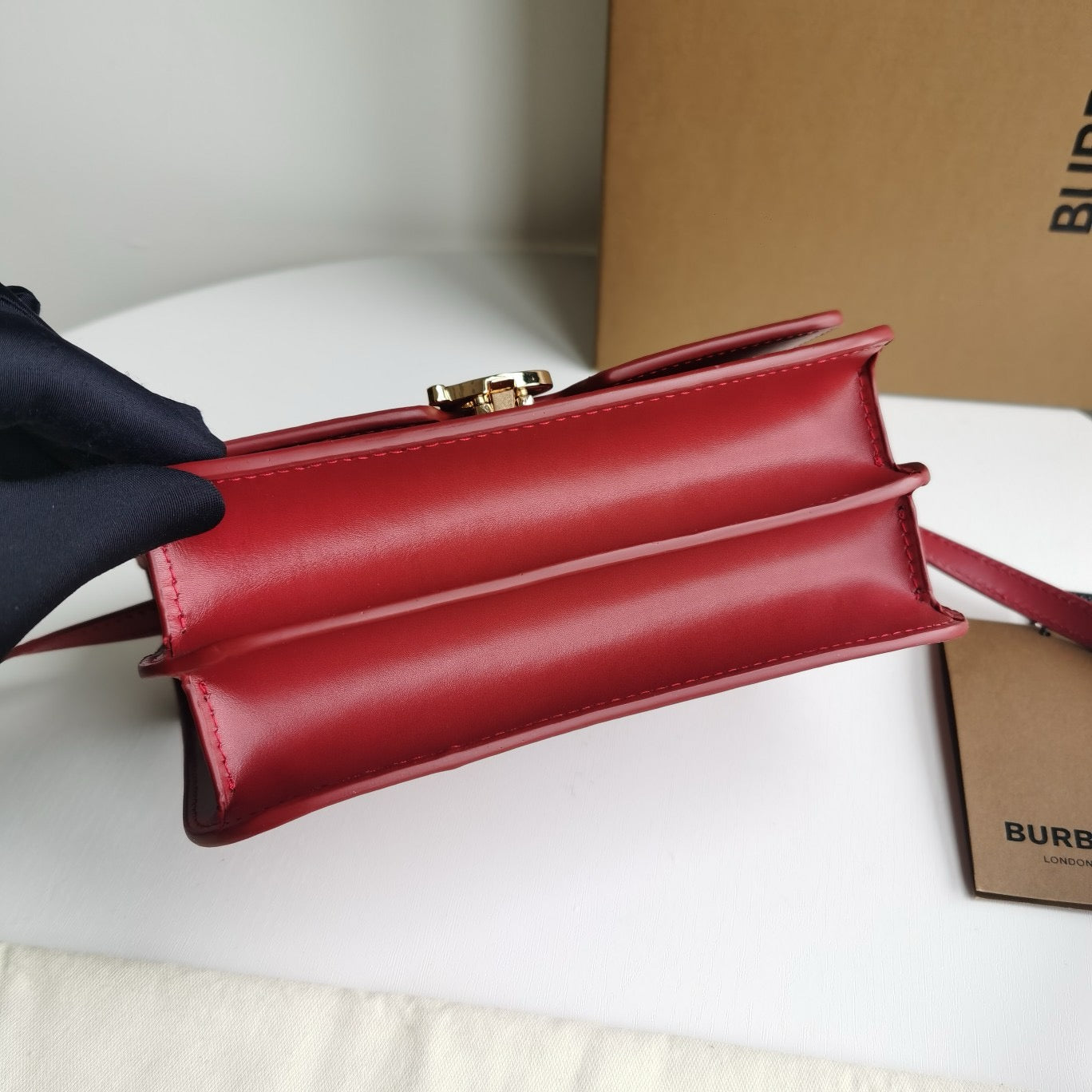 Brown,Red and Black Bag