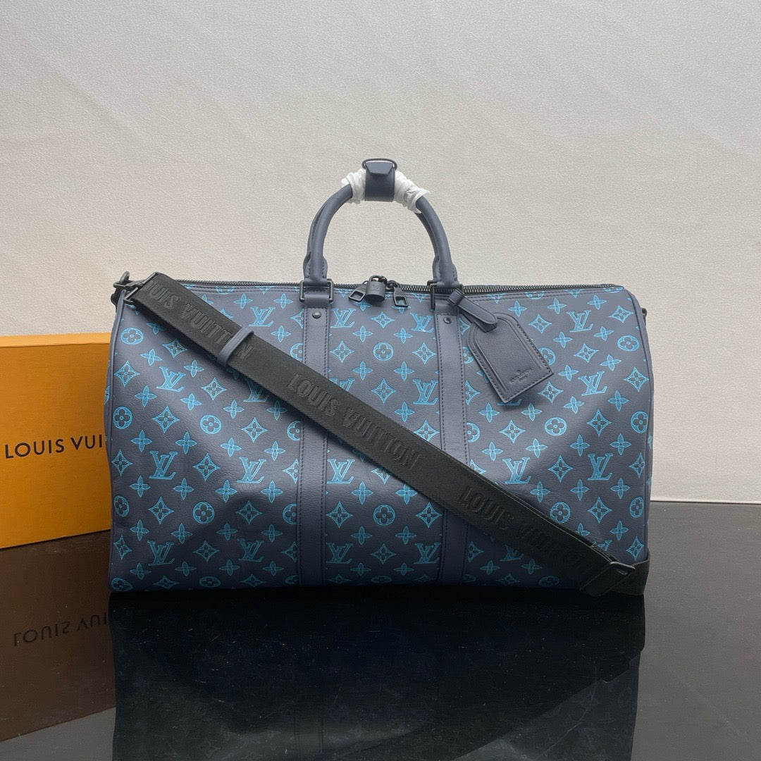 Blue and Black Bag