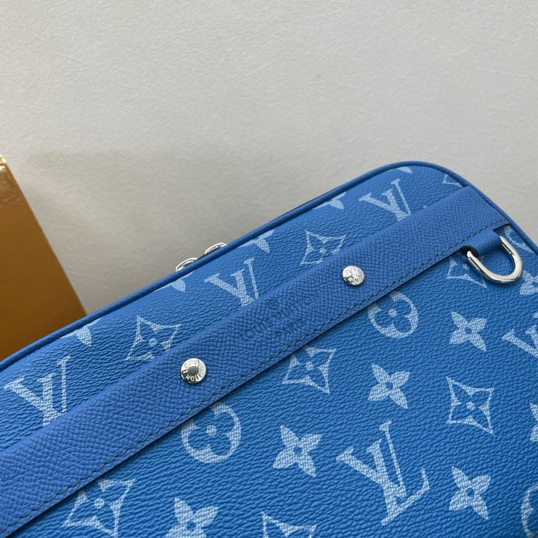 White and Sky blue  Bag