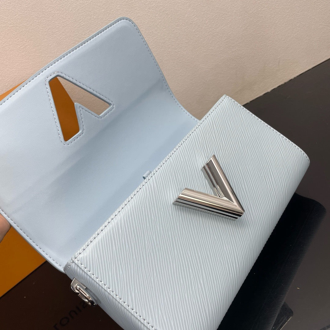 Sky blue and Yeelow Bag