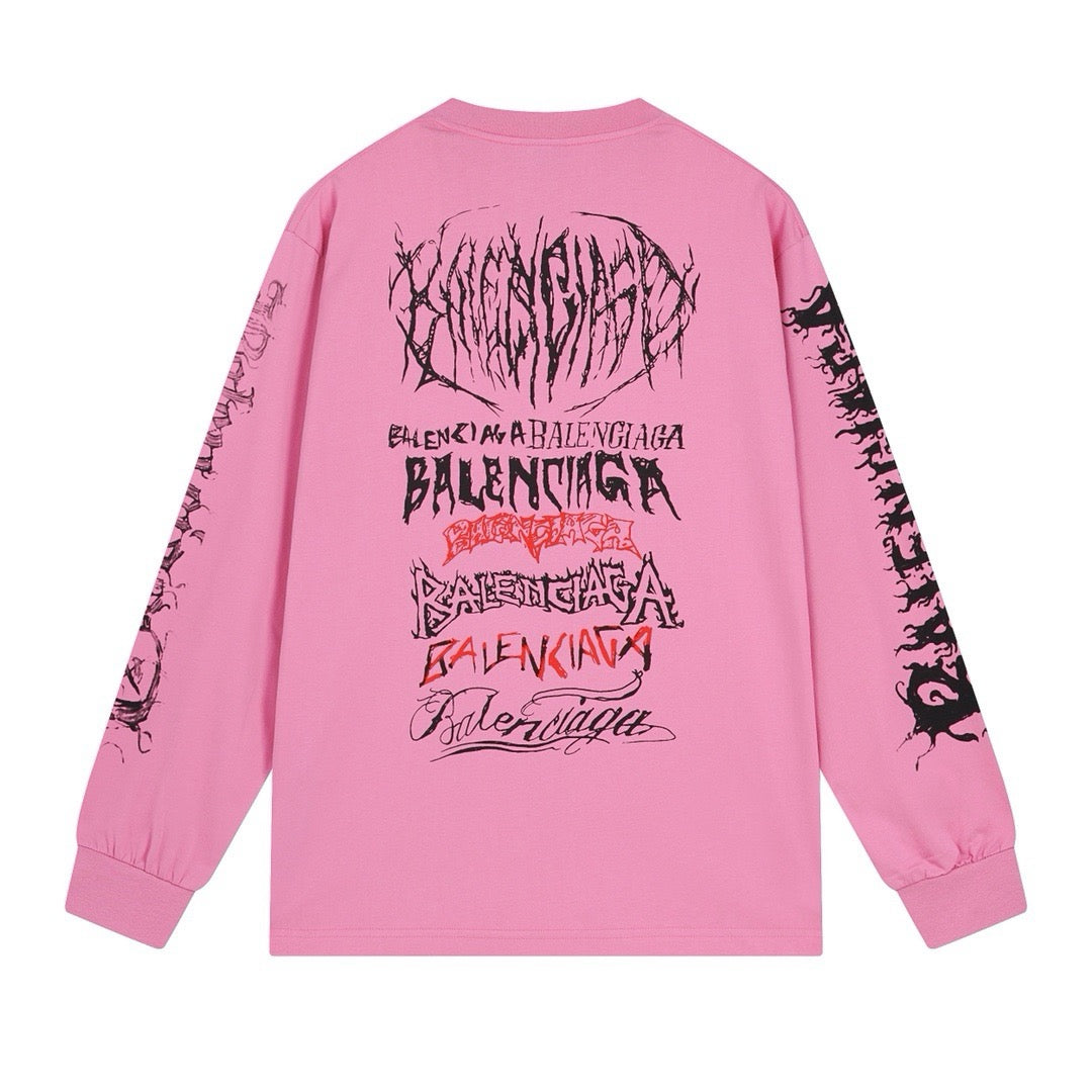 Black, White and Pink Sweatshirt