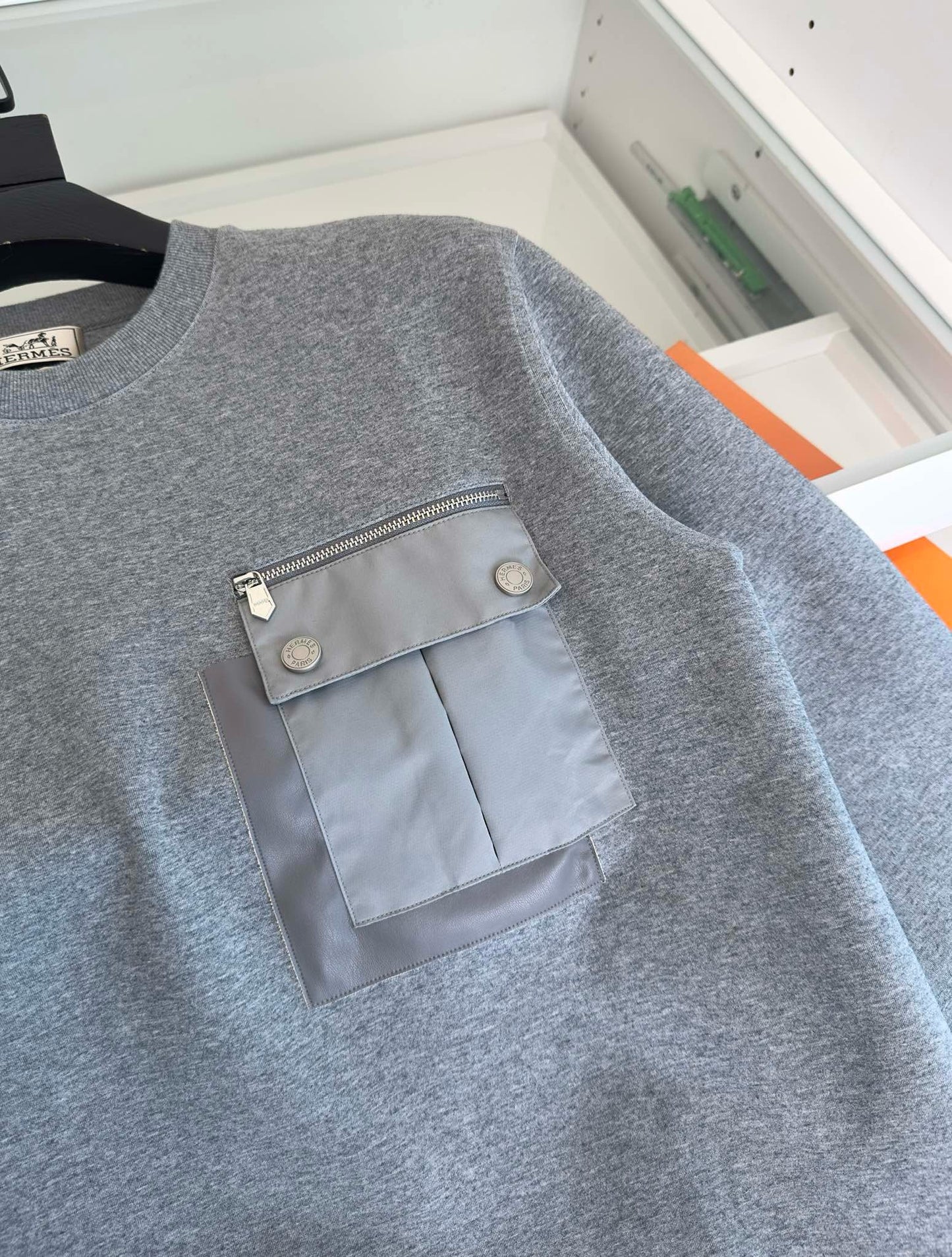 Black, Khaki and Grey Sweatshirt