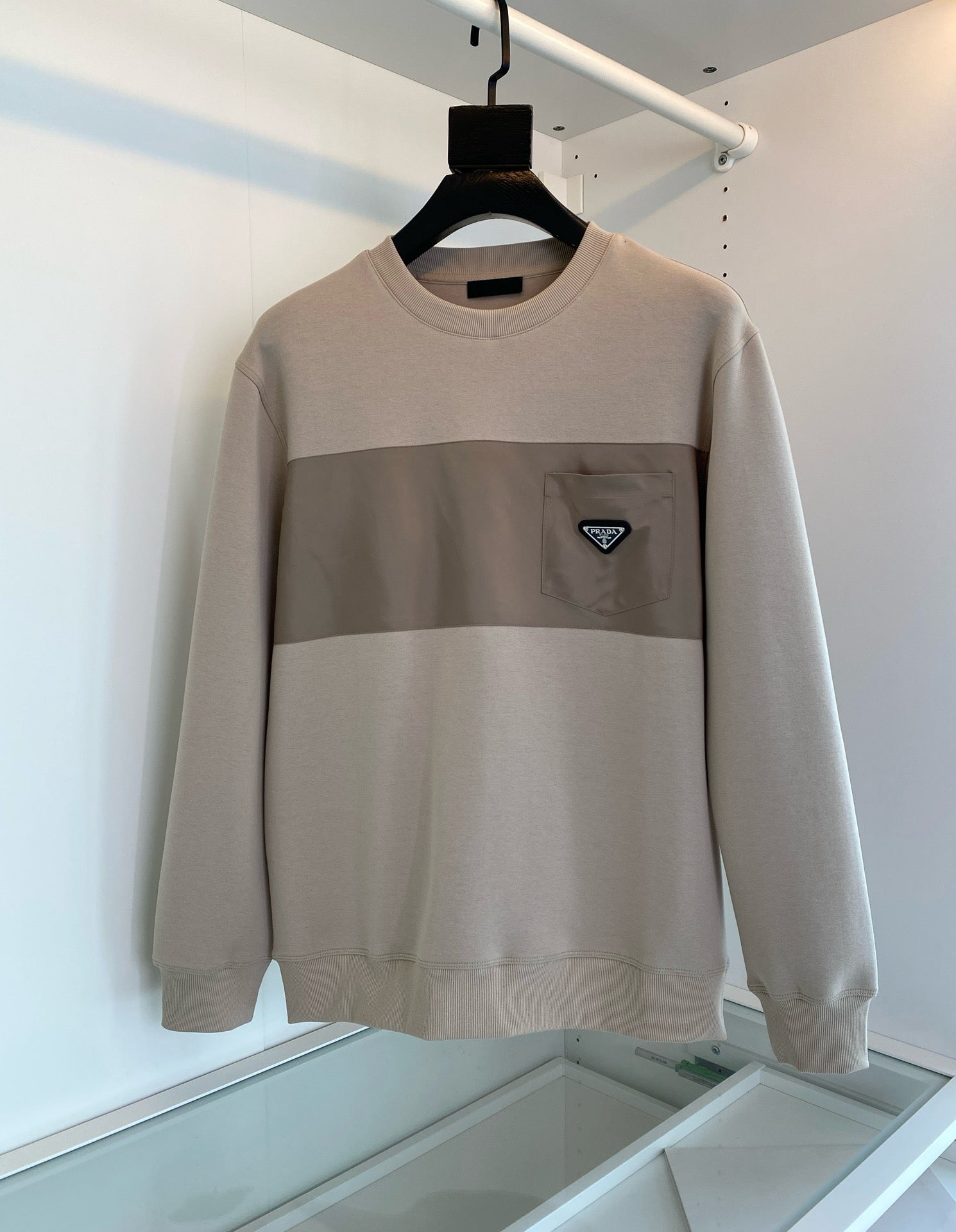 Black, Khaki and Grey Sweatshirt