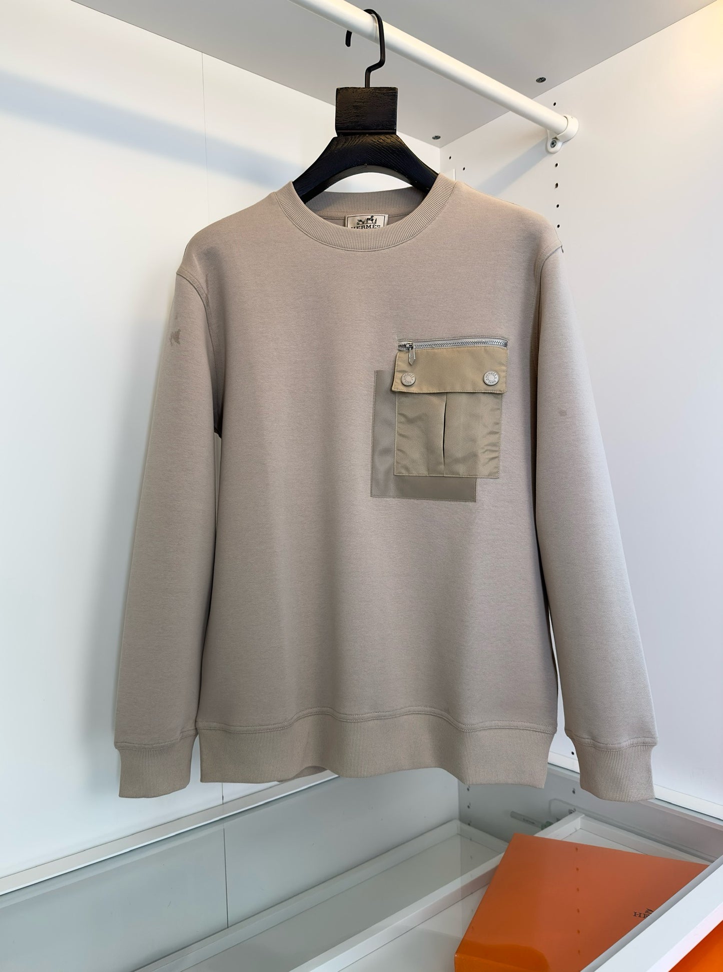 Grey, Khaki and Black Sweatshirt