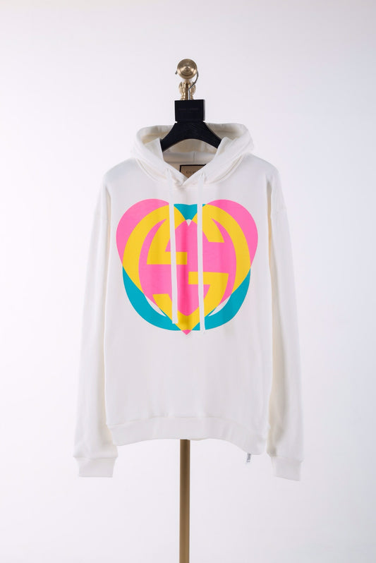 White and Pink Hoodie