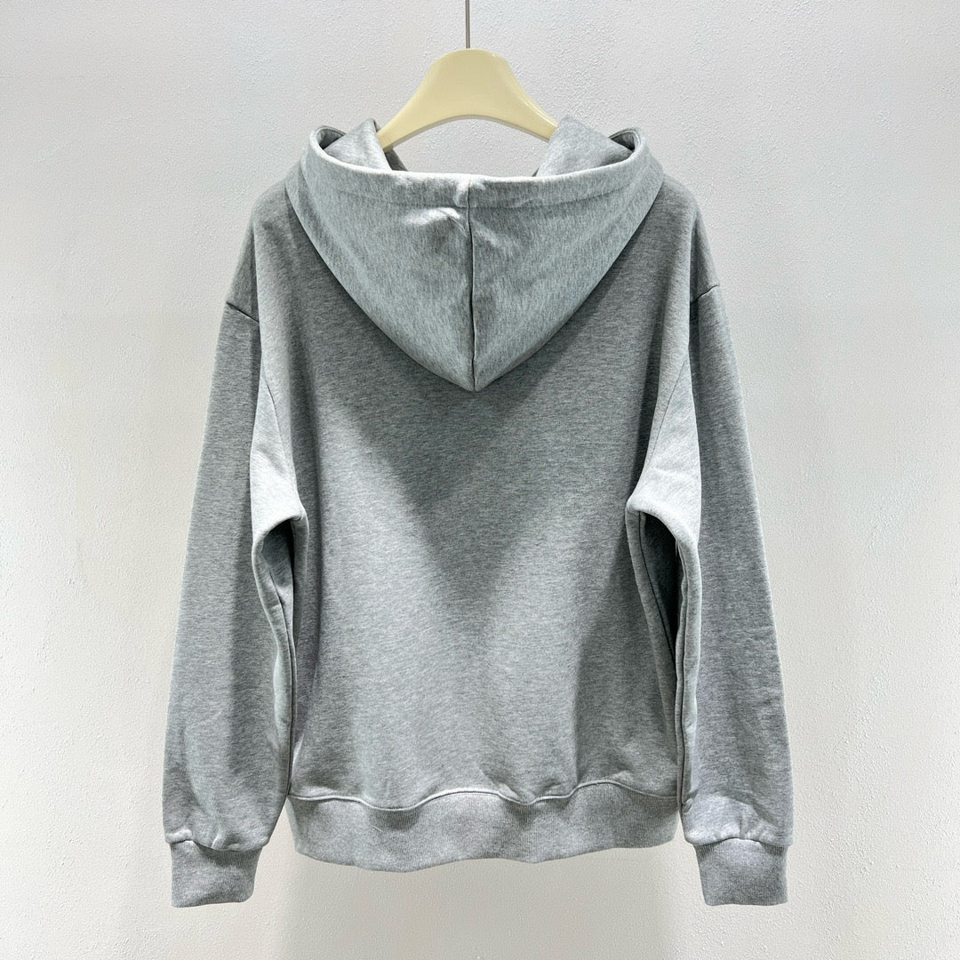 Beige Black and Gray Hoodie