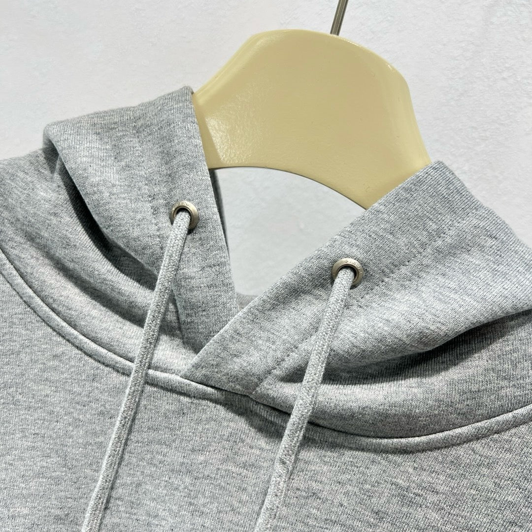 Beige Black and Gray Hoodie