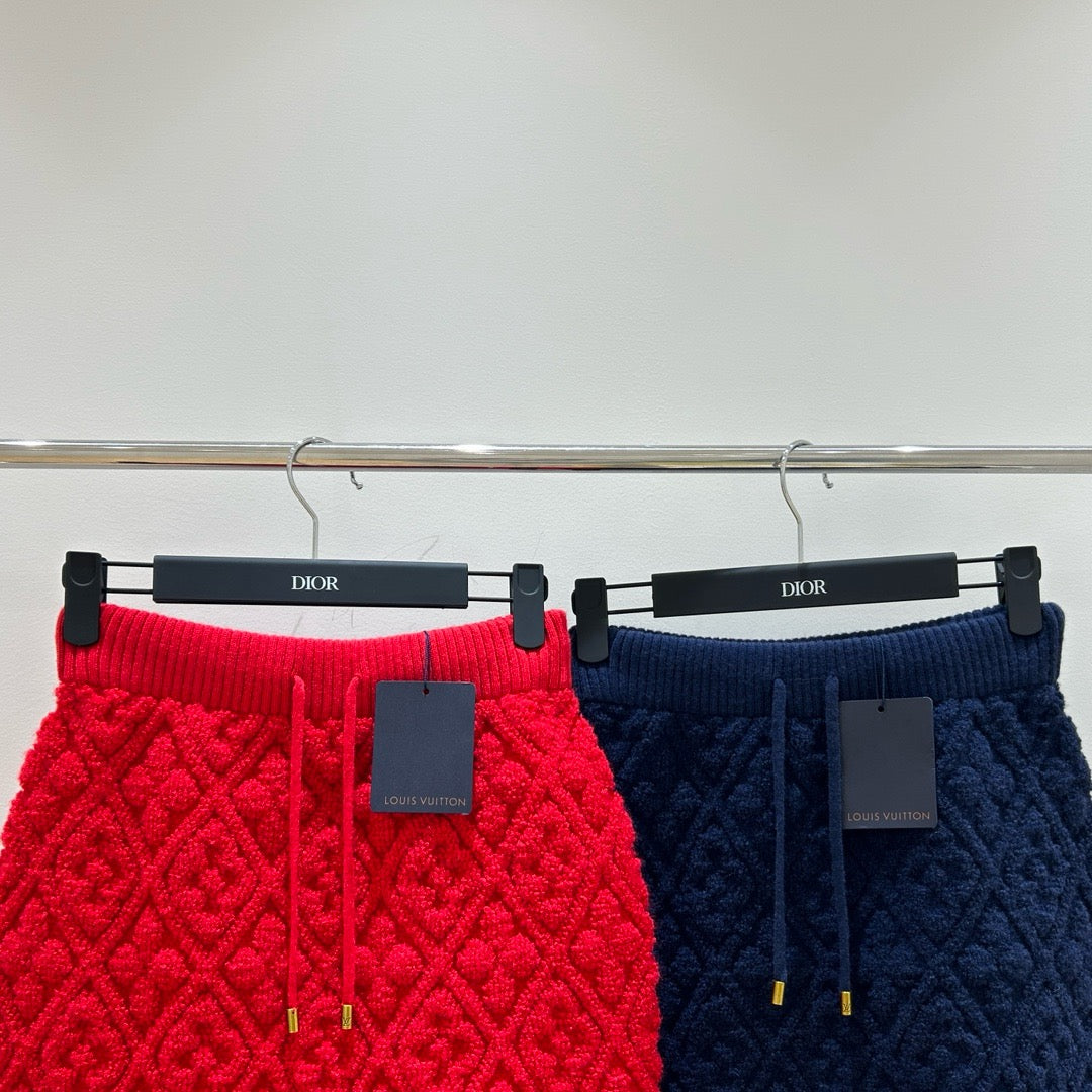 Red and Dark Blue Short