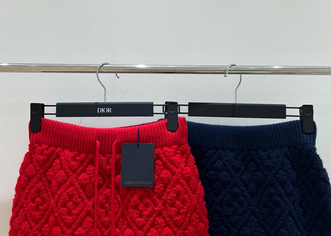 Red and Dark Blue Short