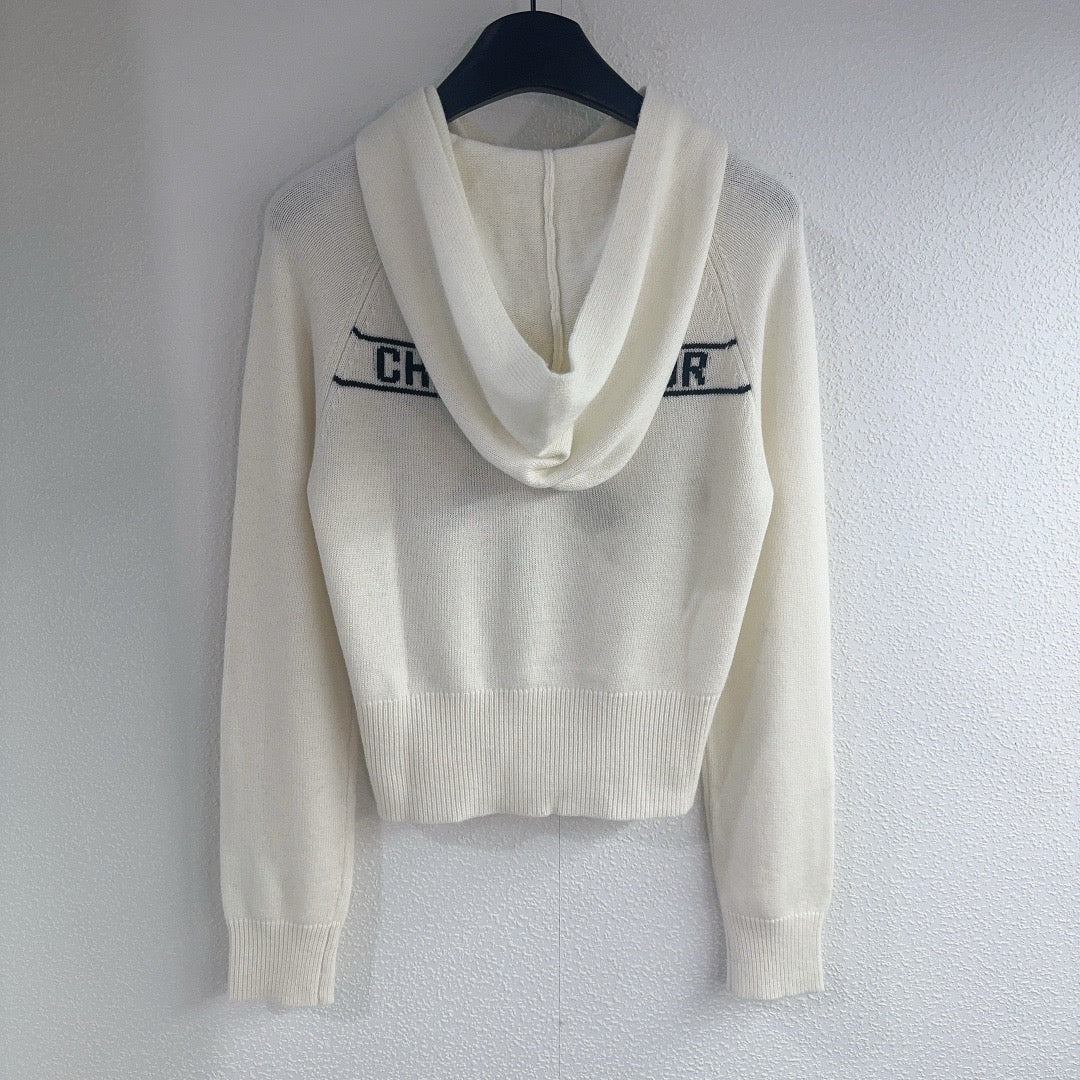 White and Black Hoodie