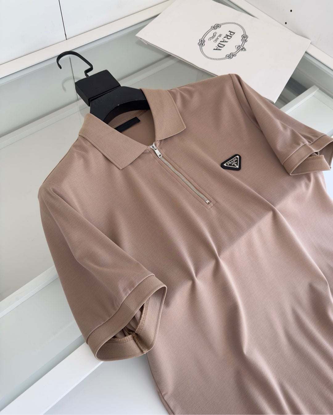 Black and Khaki Polo