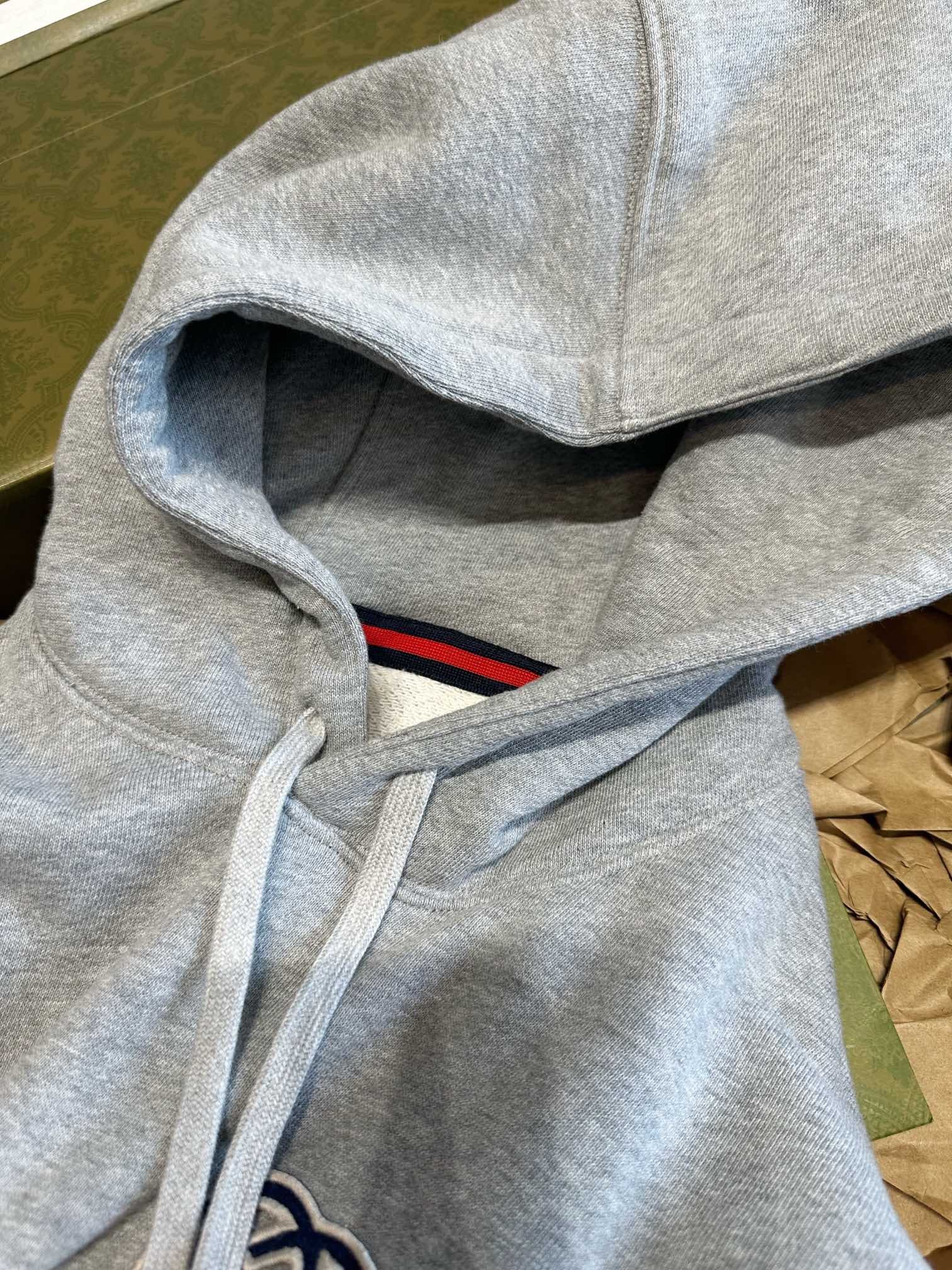 Grey and White Hoodie