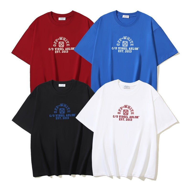 Red,Black,Blue and White T-shirt