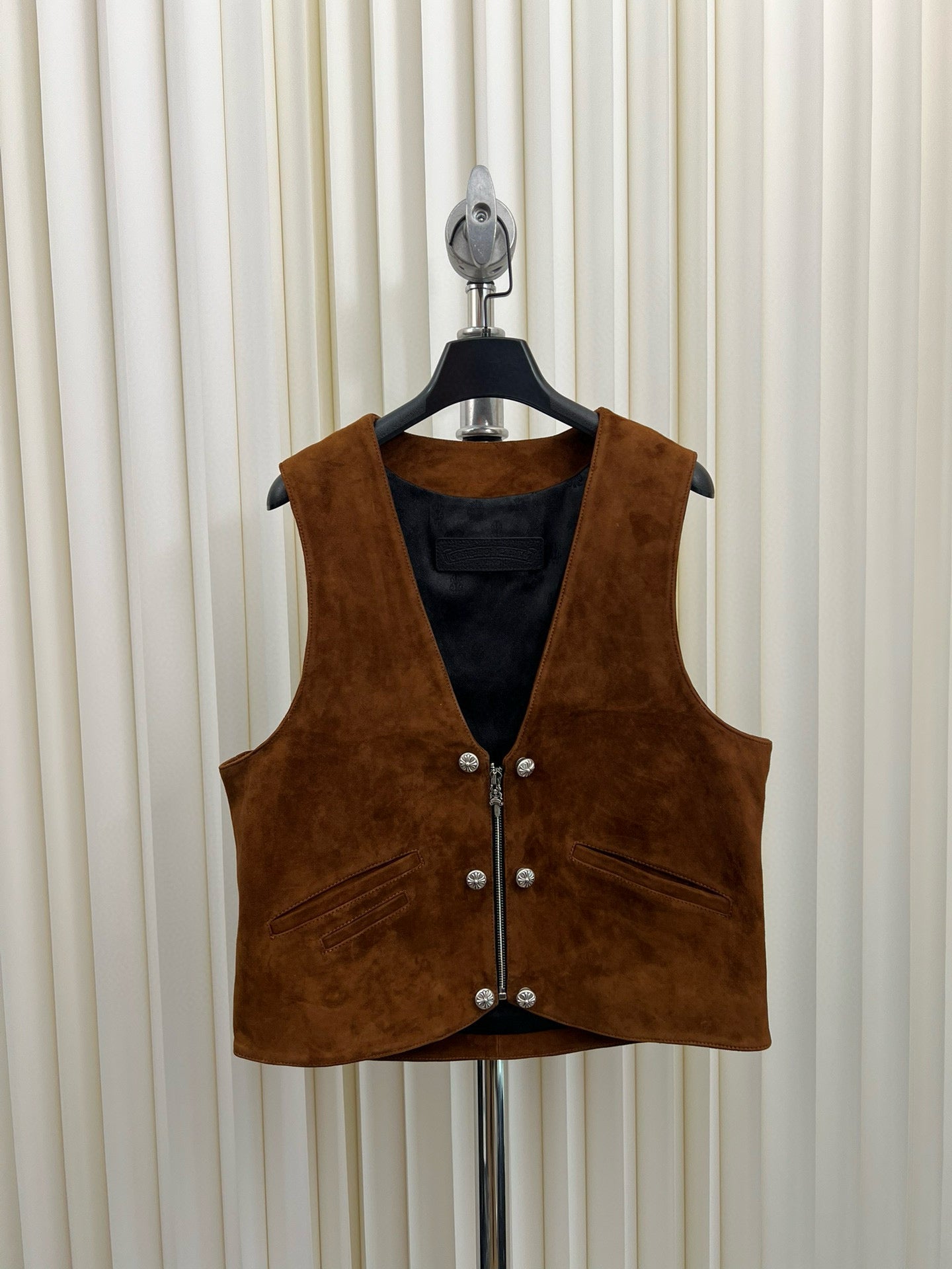 Brown and Black Vest