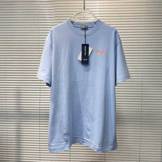 Sky blue and White T-shirt