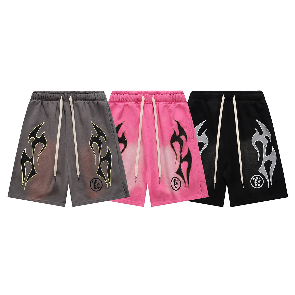 Black,Brown and Pink Short