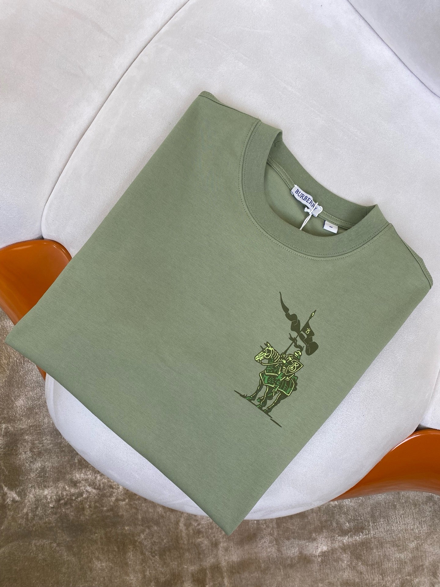 Green and White T-Shirt