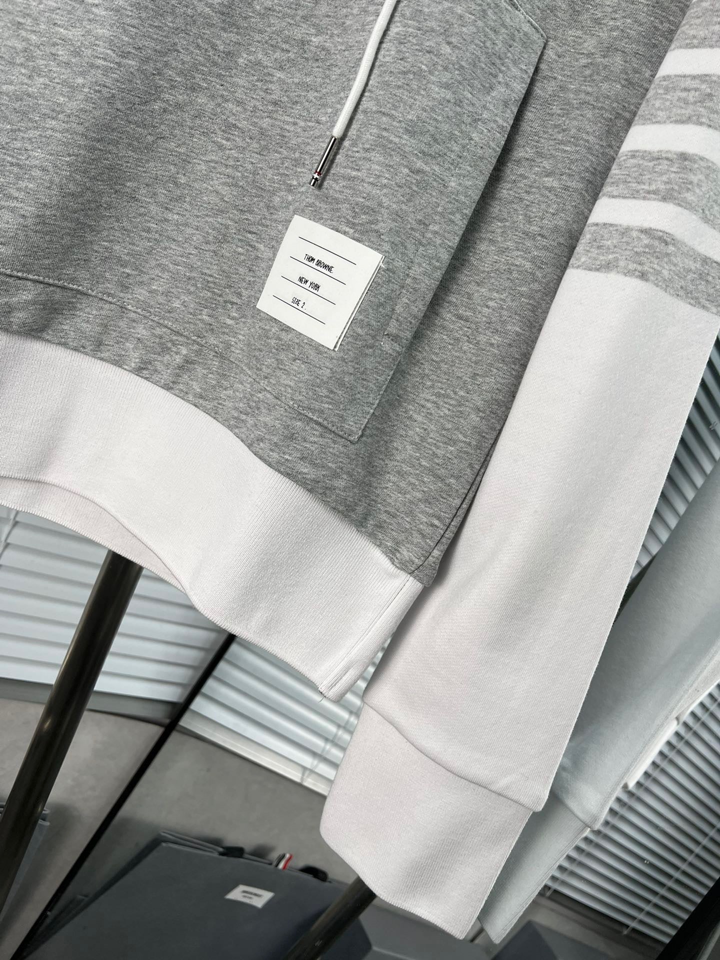 Grey White Hoodie