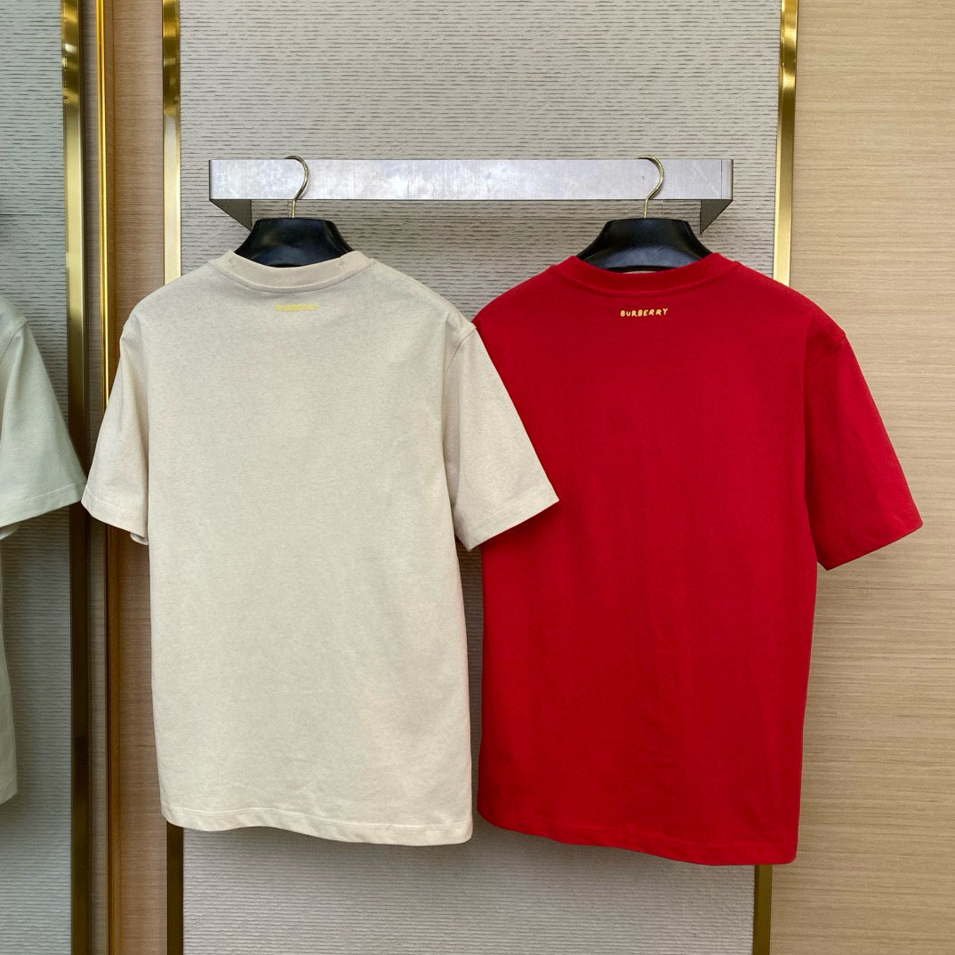 red and Beige T-Shirt