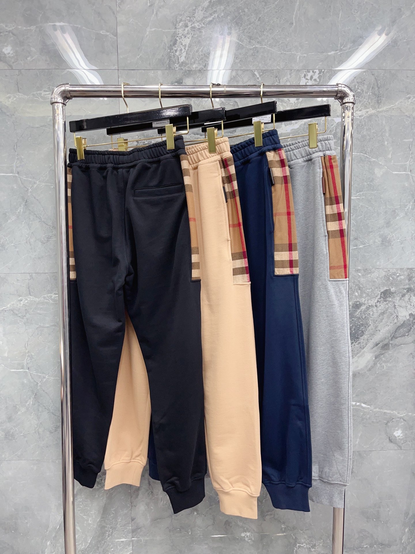 Black, Dark blue and Grey Pant