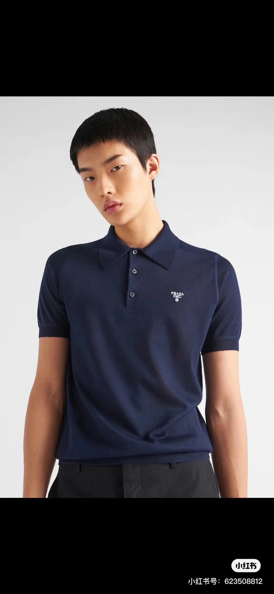 Black,Grey and Blue Polo