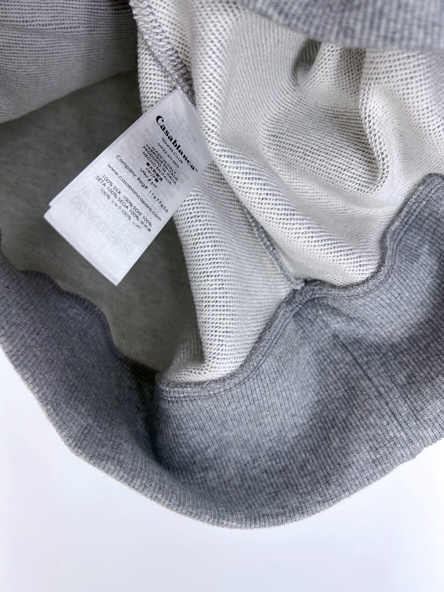 White and Grey Sweatshirt