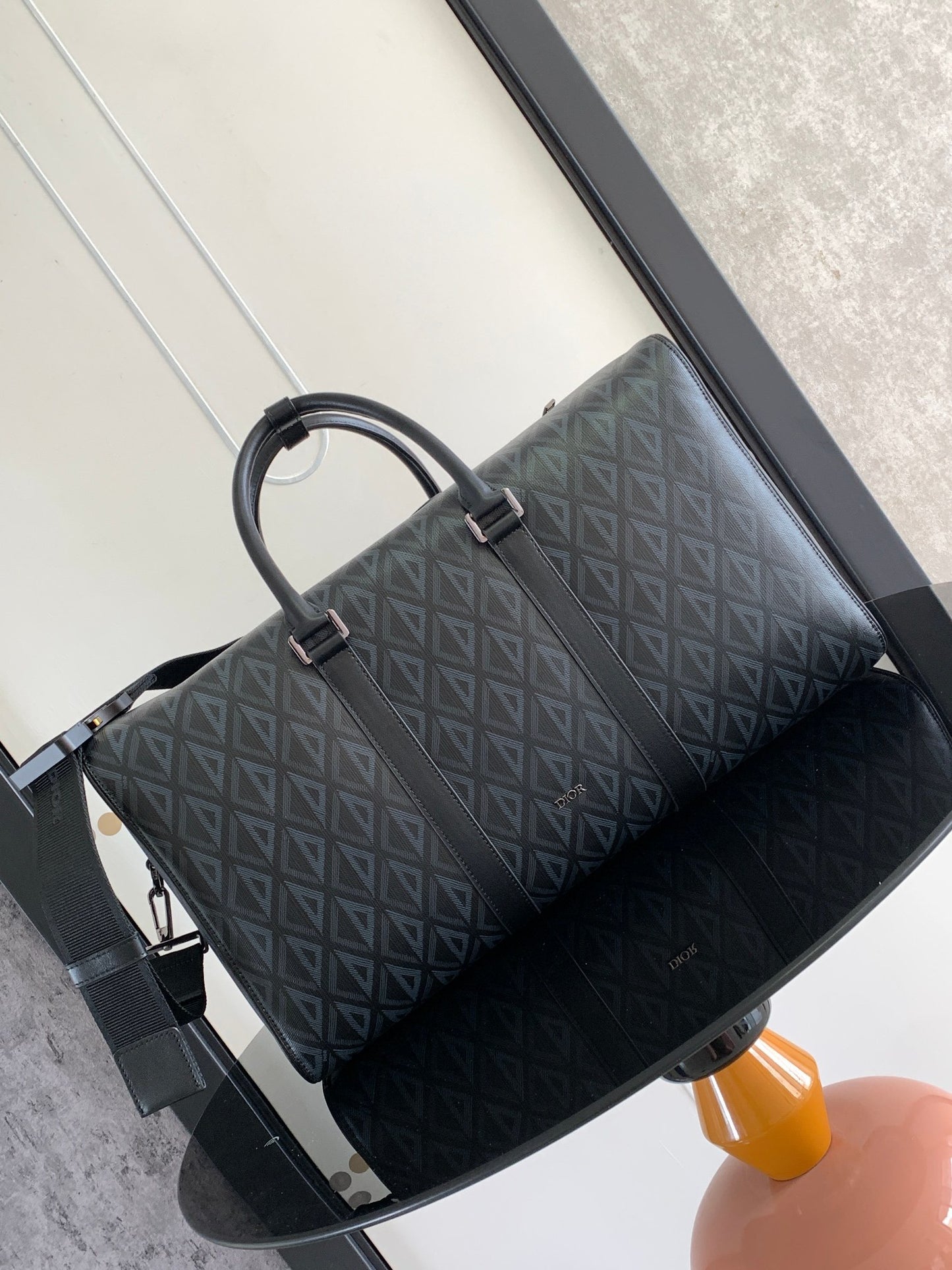 Grey and black Bag