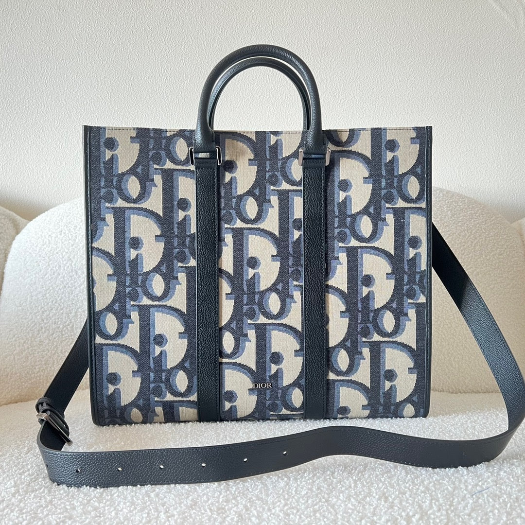 Blue and Black grey Bag