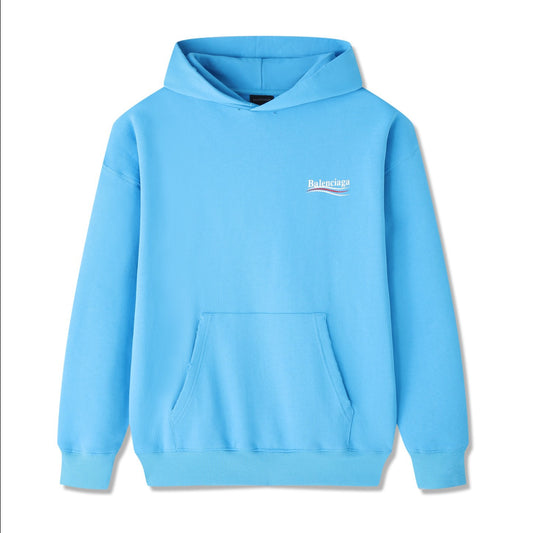 Sky blue ,Brown and Black Hoodie