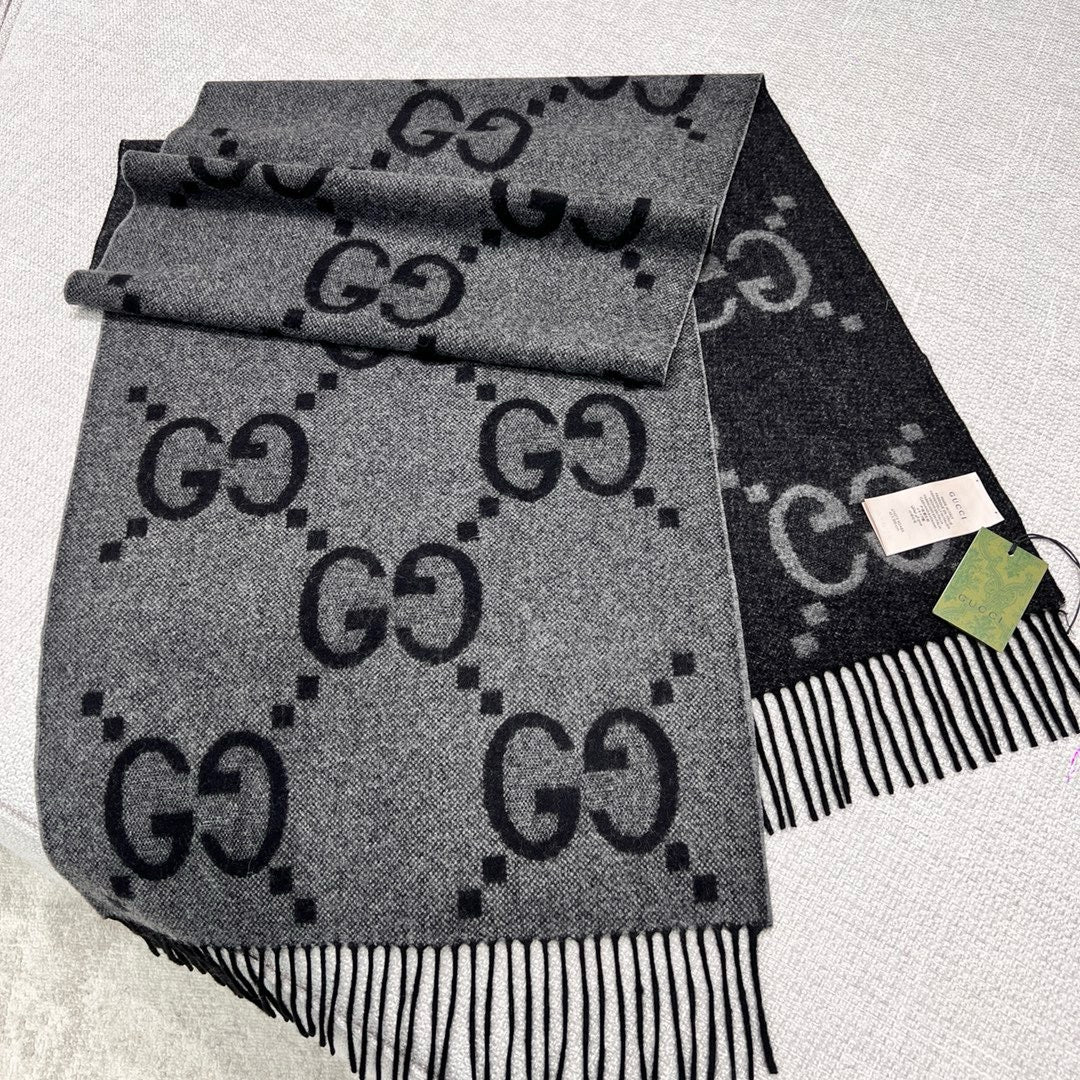 Black Gray Scarf