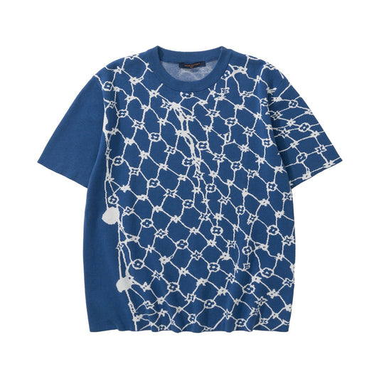 Blue white T-shirt