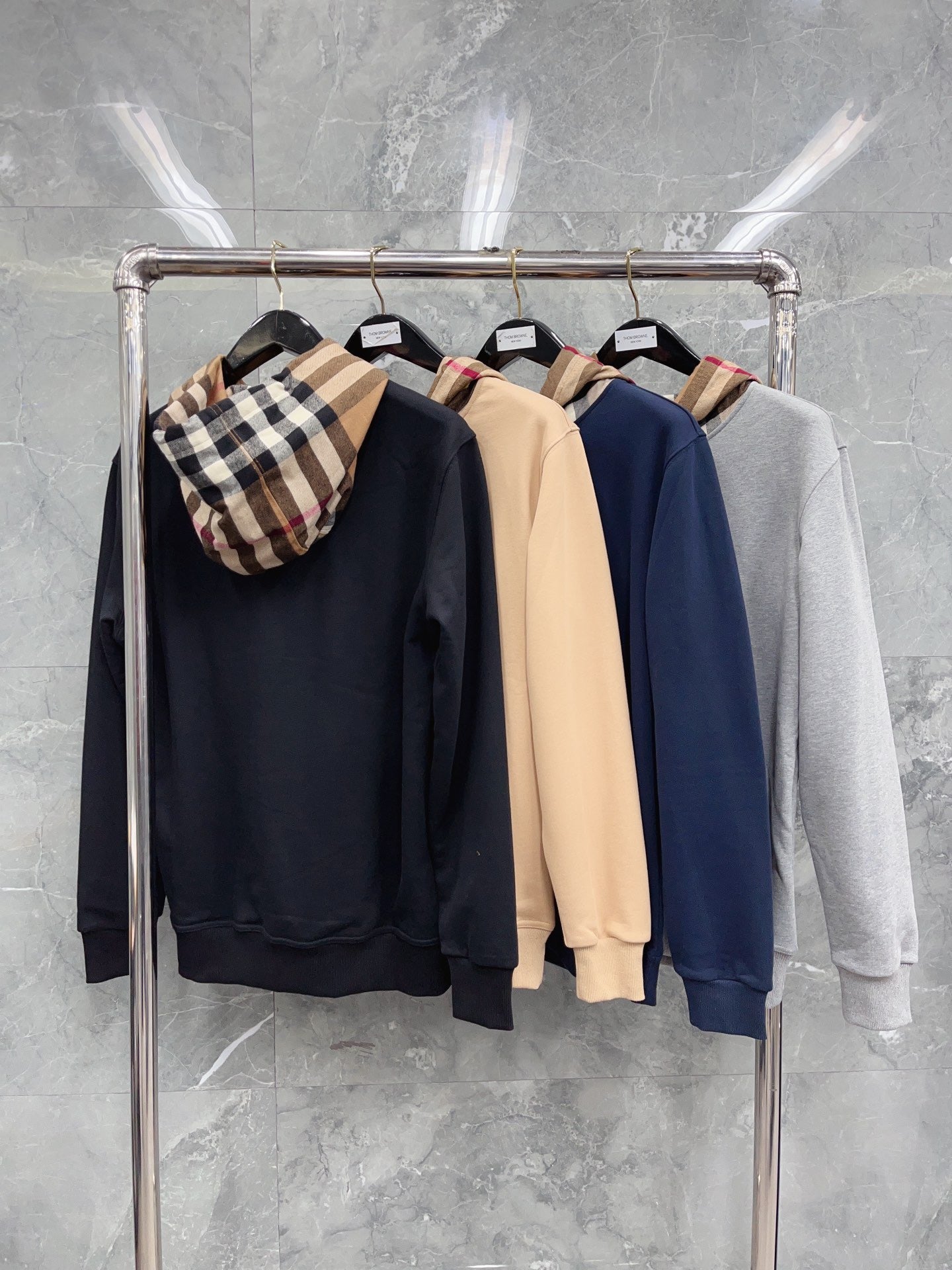 Black, Dark blue, Grey and Khaki Hoodie