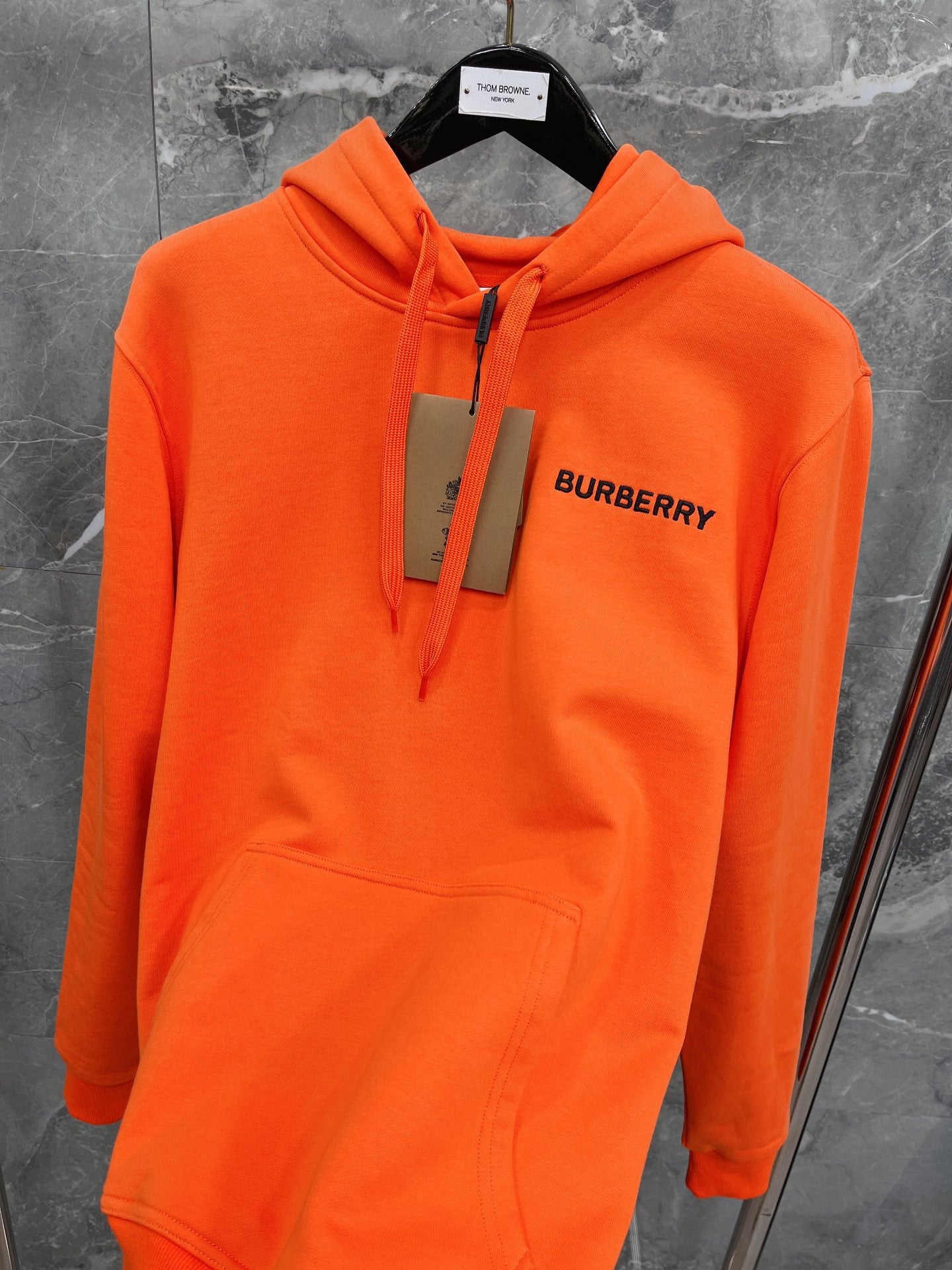 Black, Dark blue and Orange Hoodie