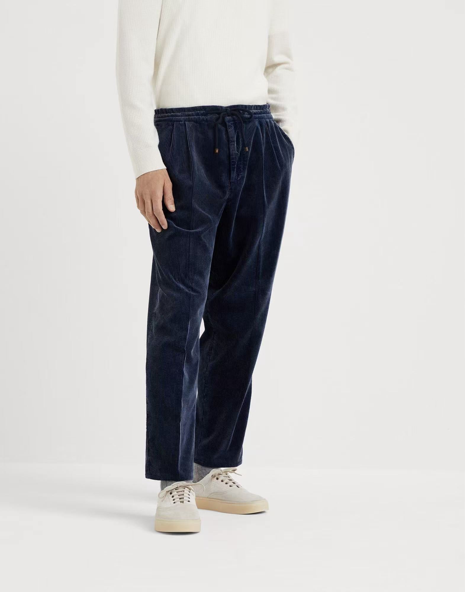 Dark Blue and Brown Pant