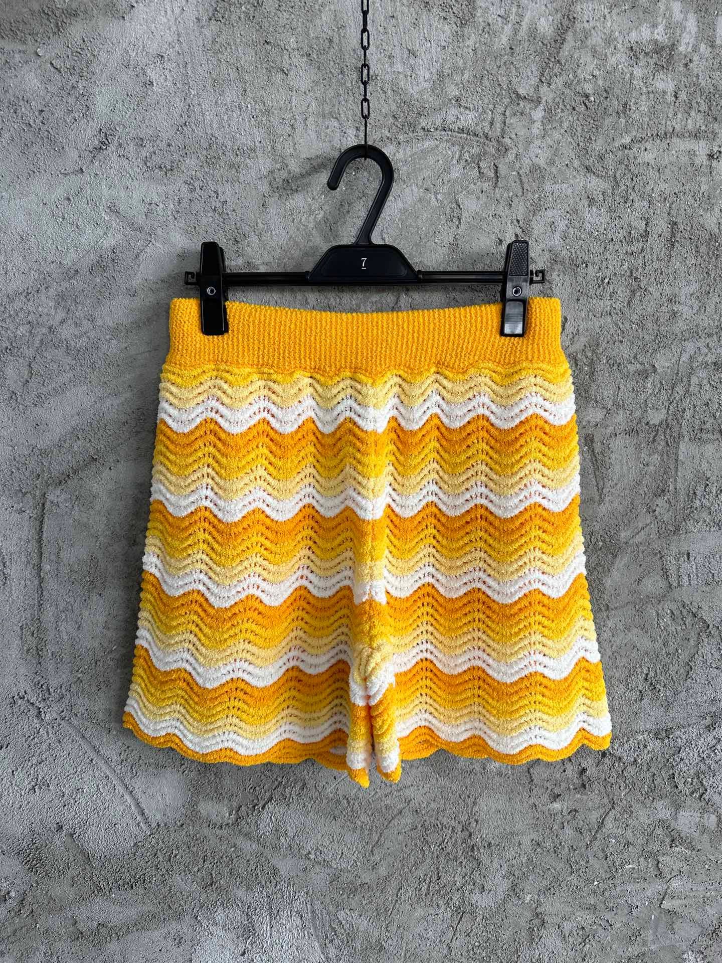 Yellow and Blue Short