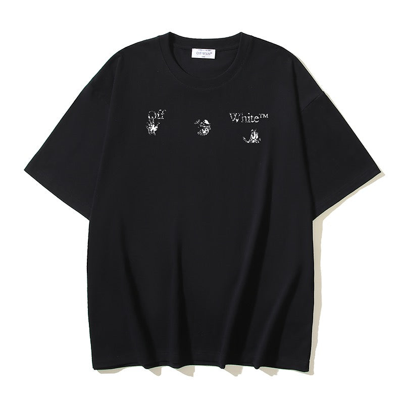 Dark black and Black T-shirt