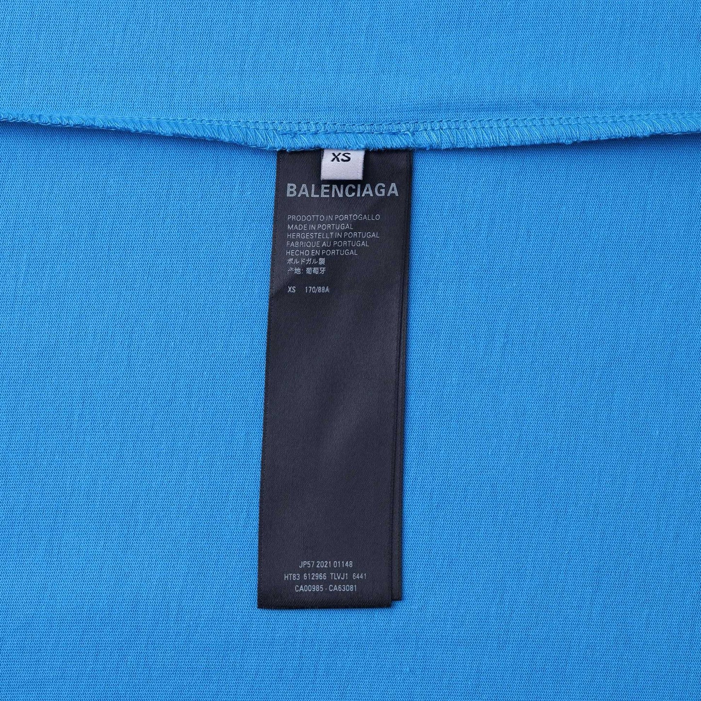 Sky blue and Black T-shirt