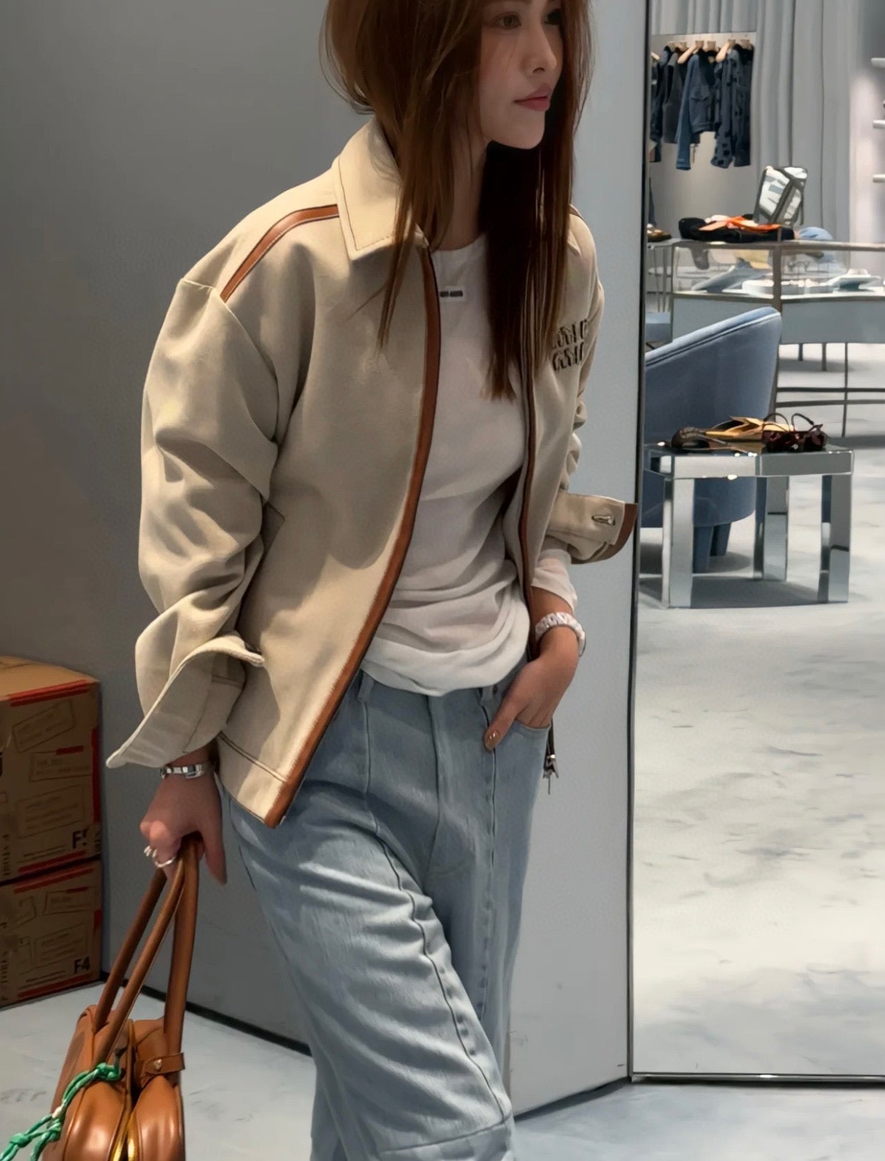 Beige Jacket