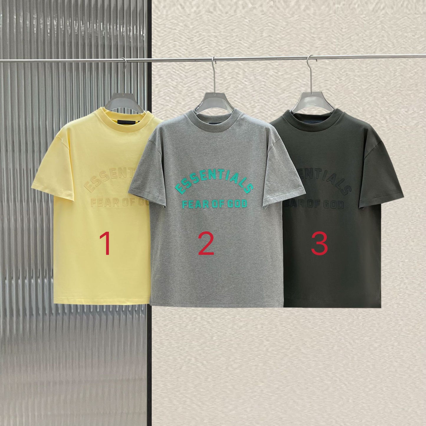 Grey,Green and Yellow T-shirt