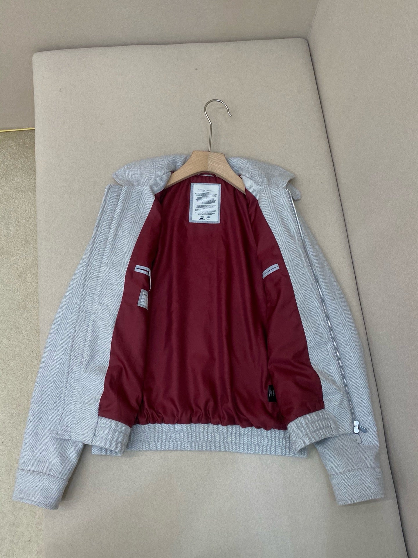 Grey Red Jacket