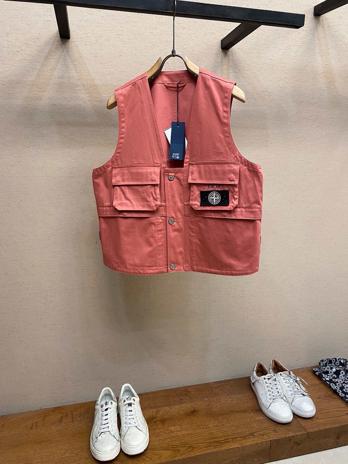 Sky blue and Pink Vest