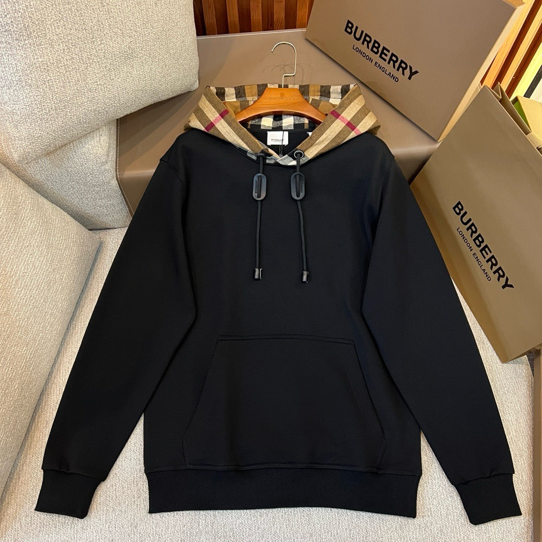 Black, Grey, Blue and Khaki Hoodie