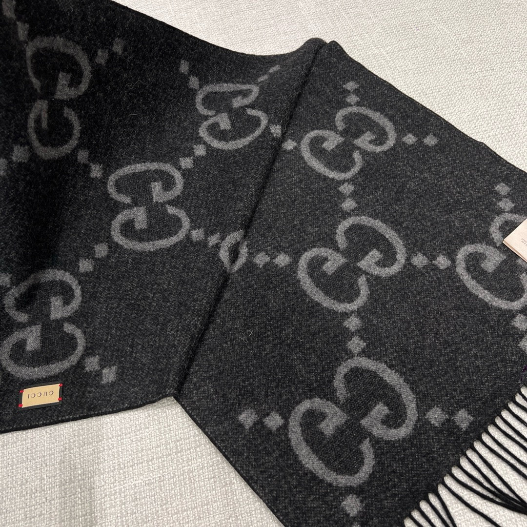 Black Gray Scarf